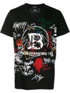 Balmain Graffiti Style Logo T-shirt - Black