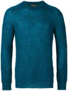 Roberto Collina Slim-fit Knitted Pullover - Blue