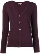 N.peal V Neck Knitted Cardigan - Pink & Purple