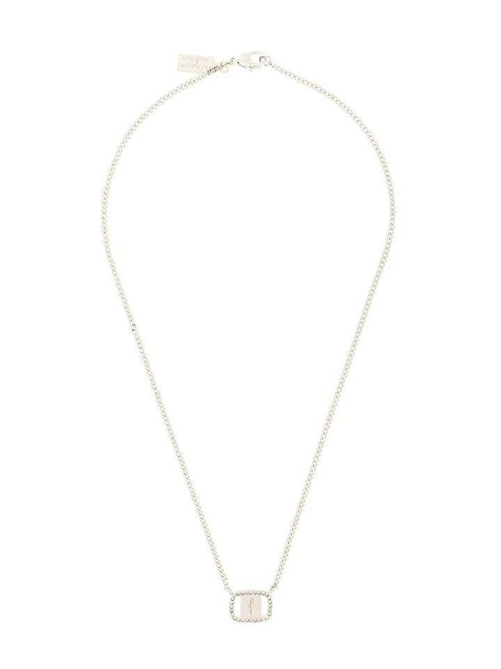 Salvatore Ferragamo Vara Pendant Necklace - Silver