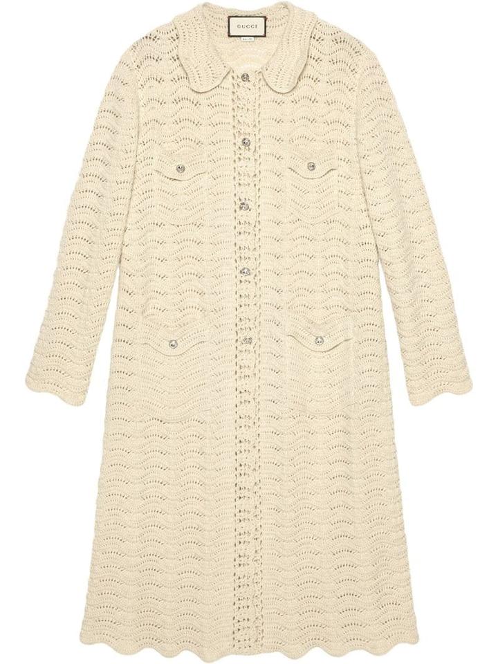 Gucci Oversized Crochet Cardigan - White