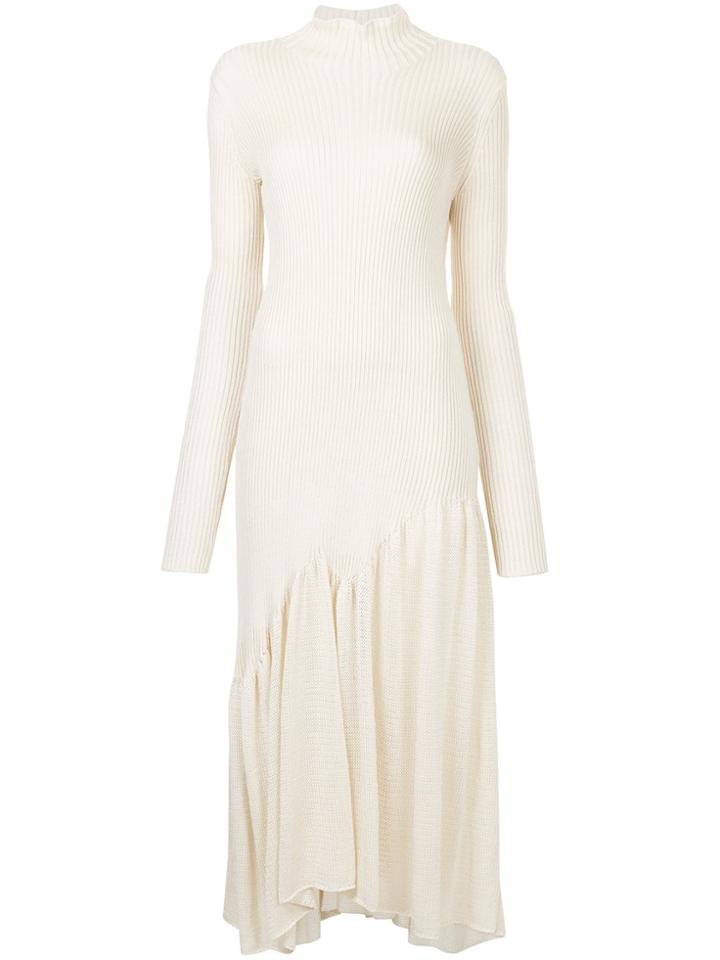 Calvin Klein 205w39nyc Ribbed Longline Dress - White