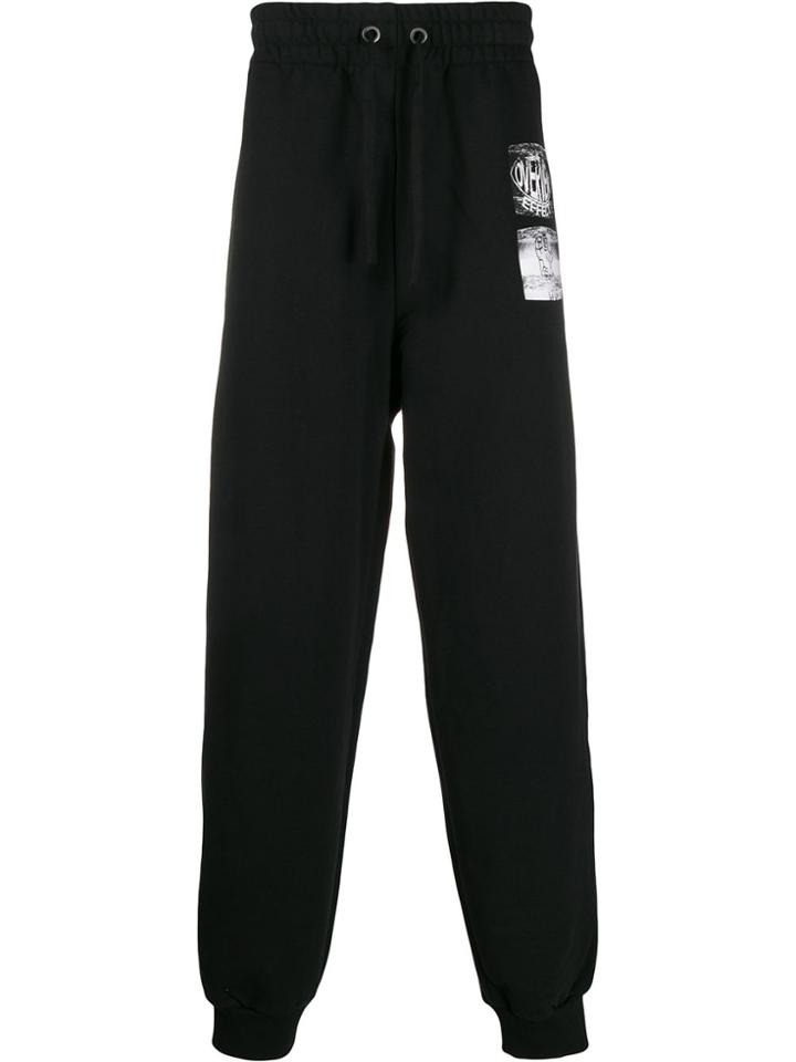 Calvin Klein Jeans Est. 1978 Graphic Print Track Pants - Black