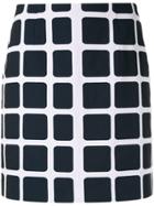 Paule Ka Check Print Skirt - Blue