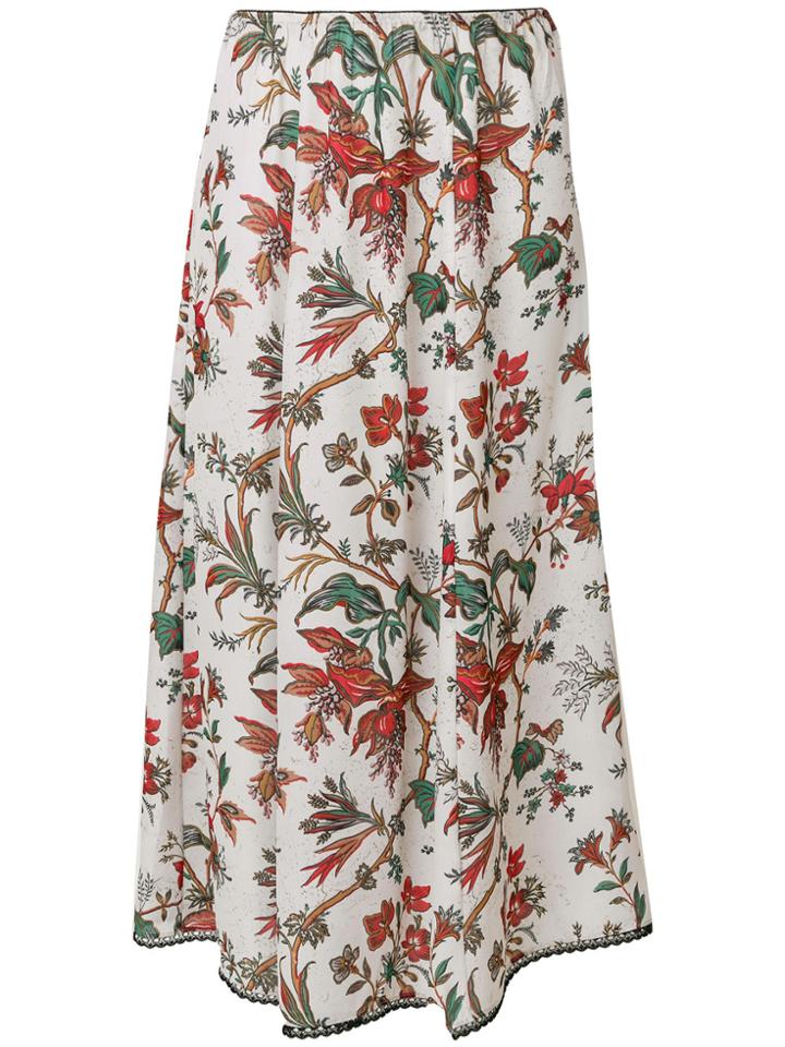 Mcq Alexander Mcqueen Floral Print Skirt - Multicolour