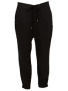 The Viridi-anne Drawstring Cropped Trousers, Men's, Size: 2, Black, Cotton/linen/flax
