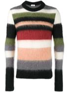 Saint Laurent Striped Mohair Sweater - Multicolour