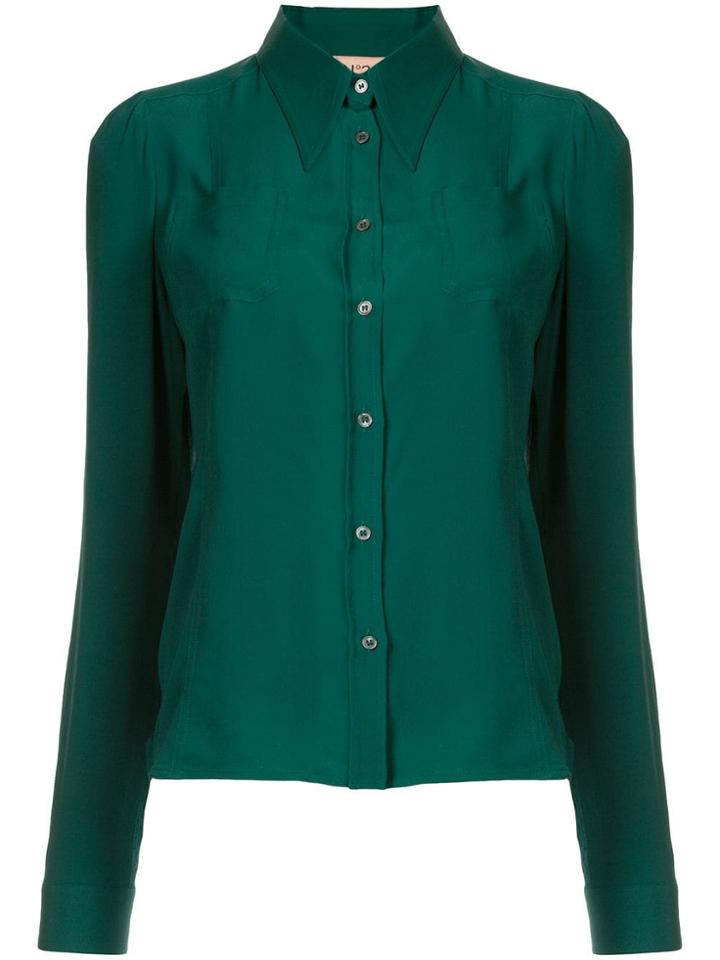 Nº21 Pointed Collar Shirt - Green