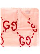 Gucci Guccighost Shawl, Women's, Pink/purple, Modal/silk