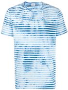 Dondup Striped Tie Dye T-shirt - Blue