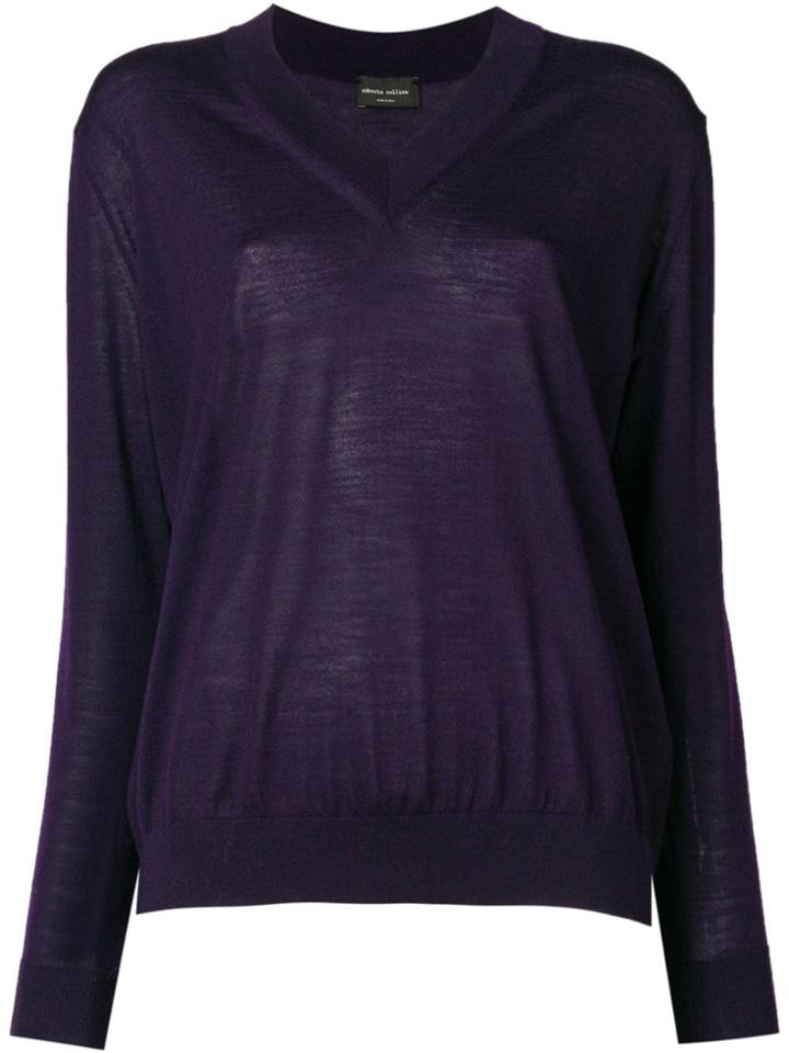 Roberto Collina V-neck Sweater - Purple