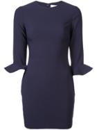 Likely Ruffle Sleeve Fitted Dress - Blue
