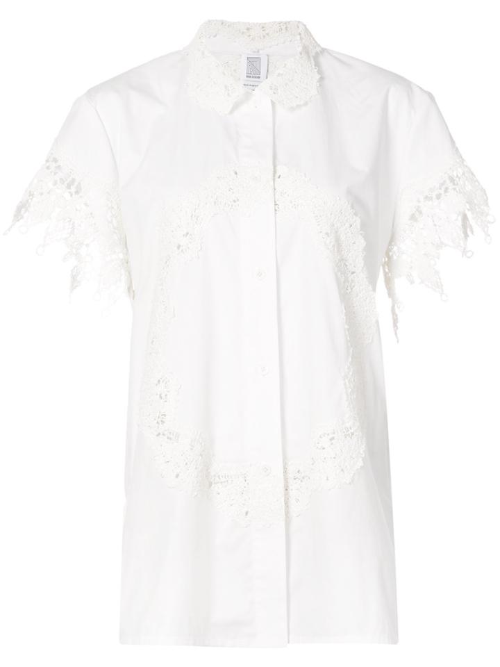 Rosie Assoulin Not Your Grandmas Doile Shirt - White