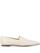 The Row Flat Minimal Loafers - White
