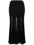 Roberto Cavalli A-line Midi Skirt - Black