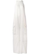 Rick Owens 'bodybag' Jumpsuit, Women's, Size: 42, White, Silk/wool