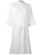 Nehera Belted Shirt Dress, Women's, Size: 36, White, Cotton
