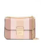 Michael Michael Kors - Multi Stripe Sln Edt Md Chn Shldr - Women - Leather - One Size, Nude/neutrals, Leather