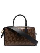 Fendi Boston Ff Tote Bag - Brown