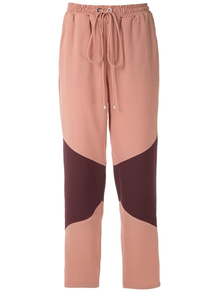 Olympiah Fleur Panelled Track Trousers - Brown