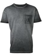 Calvin Klein Jeans - Washed Out Logo T-shirt - Men - Cotton - Xl, Grey, Cotton