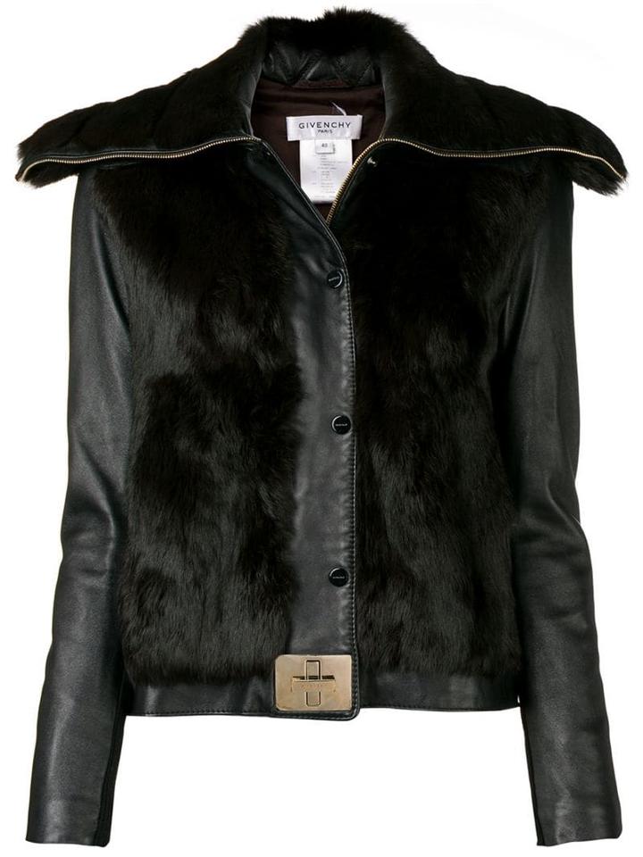 Givenchy Pre-owned 2000's Twist-lock Leather Jacket - Black