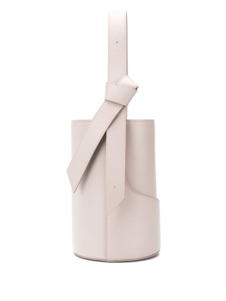 Giaquinto Leather Tie Strap Tote - Grey