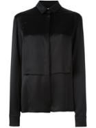 Maison Margiela Long Sleeve Blouse, Women's, Size: 42, Black, Silk