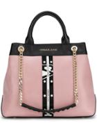 Versace Jeans Star Stripe Tote - Pink & Purple