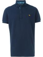 Etro Classic Polo Shirt, Men's, Size: Large, Blue, Cotton