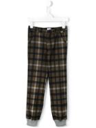 Il Gufo Checked Trousers, Boy's, Size: 10 Yrs, Green