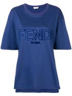 Fendi Front Logo T-shirt - Blue