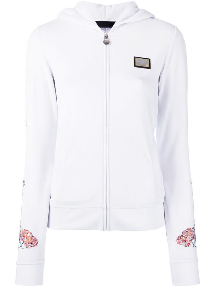 Philipp Plein - Indian Pink Hoodie - Women - Cotton/polyester/modal - S, White, Cotton/polyester/modal