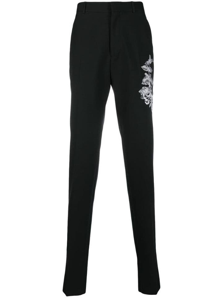 Alexander Mcqueen Alexander Mcqueen - Man - Emb 17cm Trouser - Black