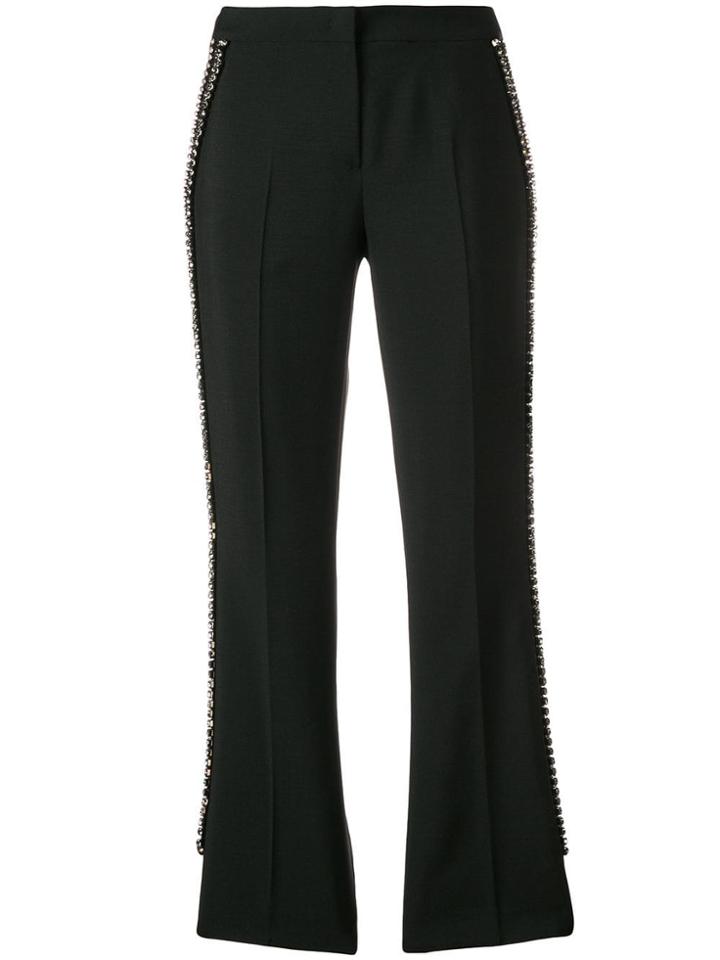 No21 Crystal Embellished Trousers - Black