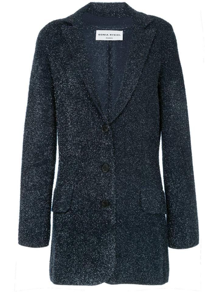 Sonia Rykiel Lurex Blazer Jacket - Blue