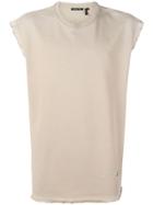 Helmut Lang Raw Edge Sleeveless Sweatshirt - Nude & Neutrals