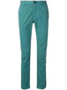 Ps By Paul Smith Slim-fit Stitched Chinos - Green