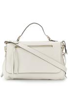 Red Valentino Red(v) Bikered Top Handle Tote - White