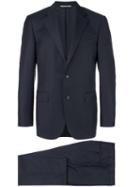 Canali Two-piece Suit, Men's, Size: 58, Blue, Cupro/wool