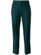 Paul Smith Pleated Detail Cropped Trousers - Green