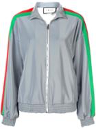 Gucci House Web Stripe Jacket - Silver