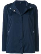 Fay Standing Collar Shift Jacket - Blue