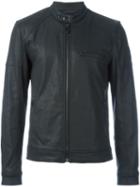 Belstaff Zipped Jacket, Men's, Size: 54, Black, Cotton/spandex/elastane/polyester/cupro
