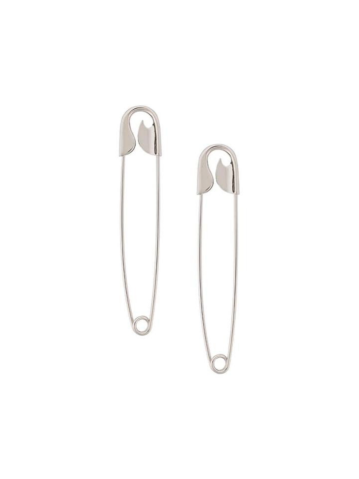 Balenciaga Safety Xl Earrings - Silver