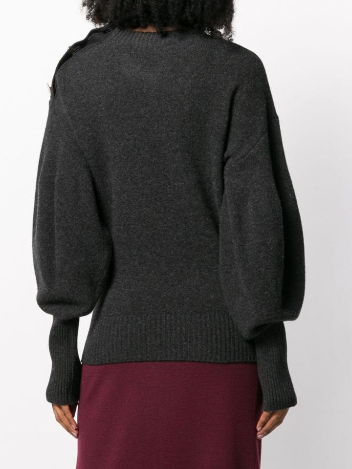 Pringle Of Scotland Bell Sleeve Sweater - Grey