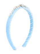 David Charles Kids Crystal And Bead Embellished Headband, Girl's, Blue