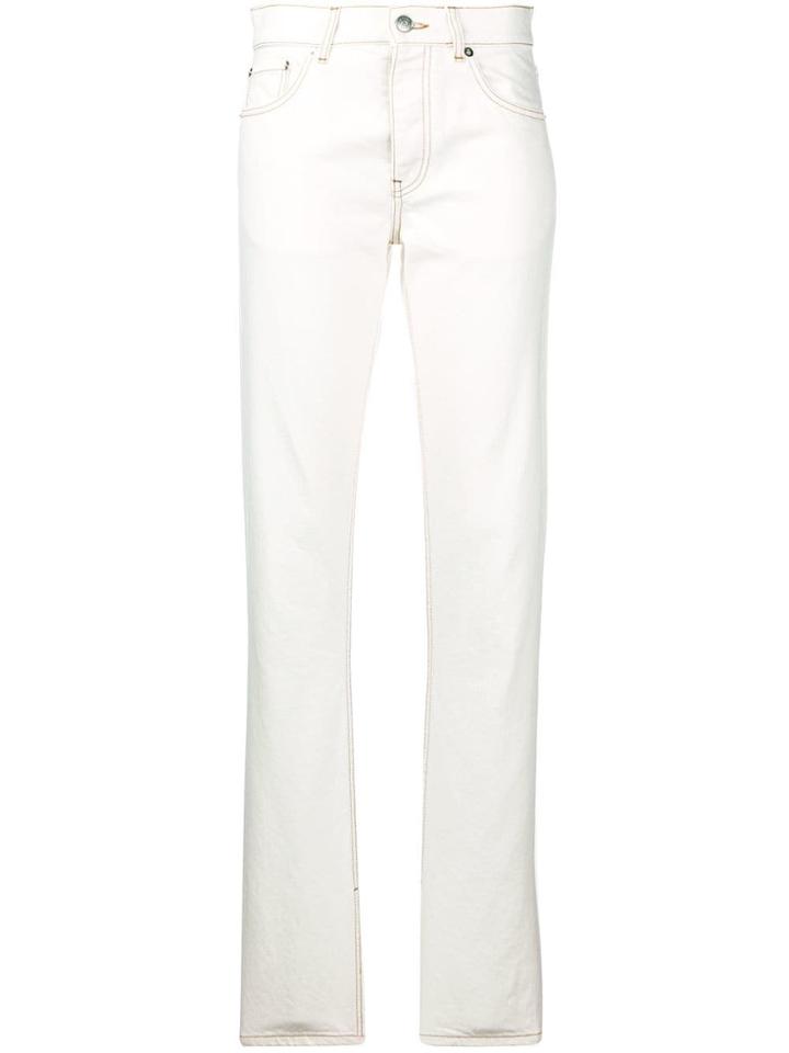 Ganni Straight Leg Jeans - White