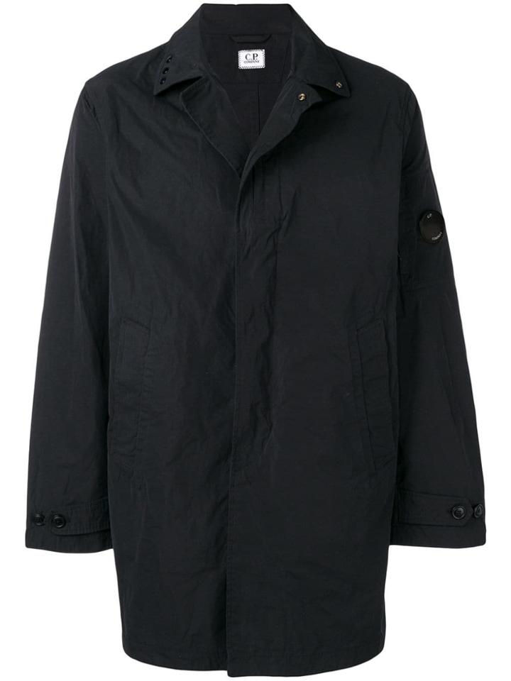 Cp Company Lens Parka Coat - Black