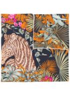 Floral Print Scarf - Women - Silk - One Size, Silk, Salvatore Ferragamo